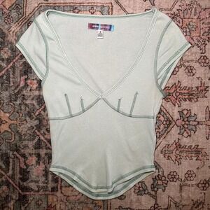 Urban Outfitters Lettuce Edge Seam Detail Tee